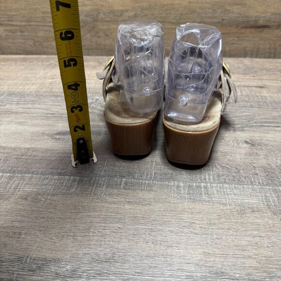 Dansko Sophie Beige Leather Adjustable Strap Sandals Women's Size EU 39 - Picture 3 of 7
